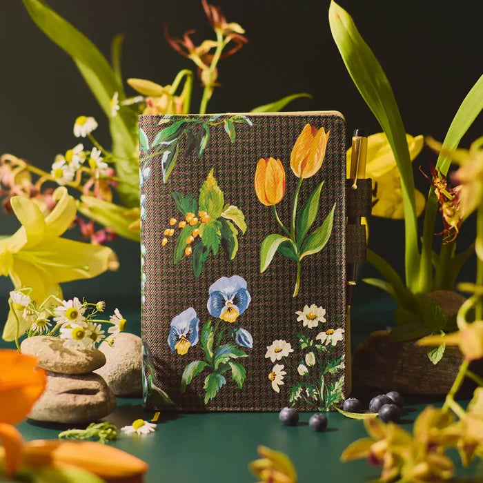 Hobonichi 2026 A5 Cousin Cover: Tolight - Garden of Botany, detail view of the design.