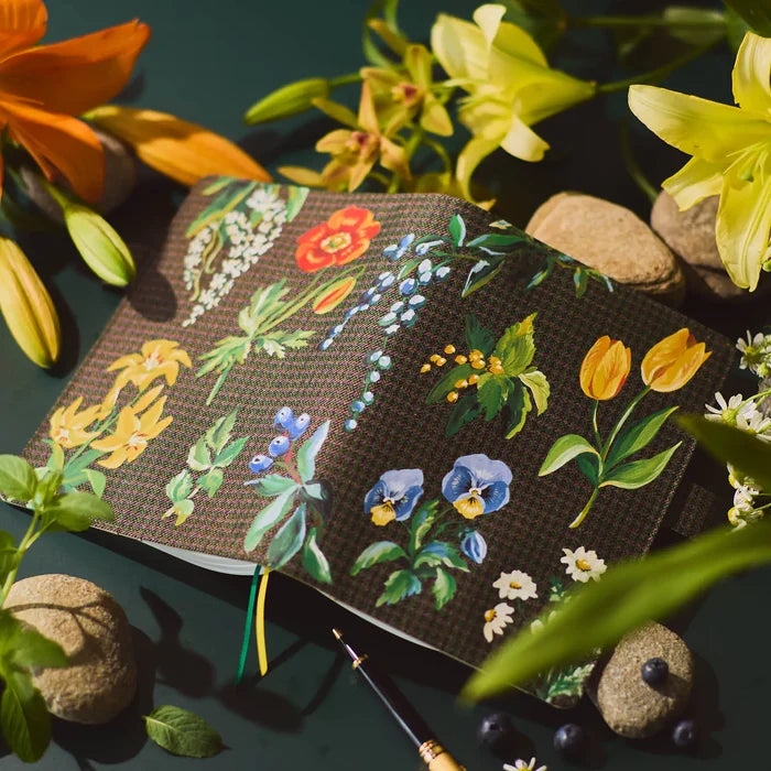 Hobonichi 2026 A5 Cousin Cover: Tolight - Garden of Botany, shown in full.