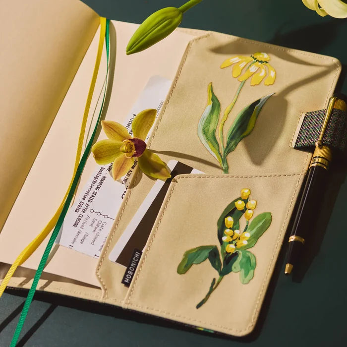 Hobonichi 2026 A5 Cousin Cover: Tolight - Garden of Botany, alternate angle.