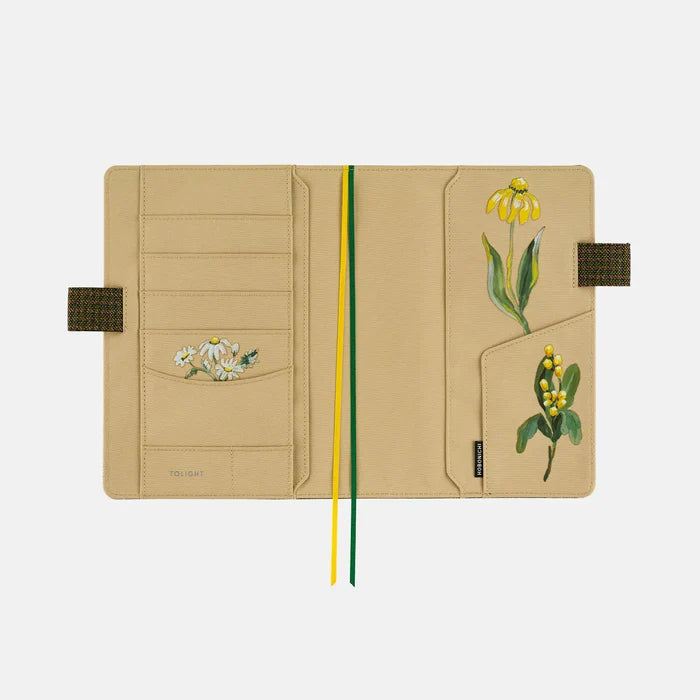 Hobonichi 2026 A5 Cousin Cover: Tolight - Garden of Botany, shown with its details.