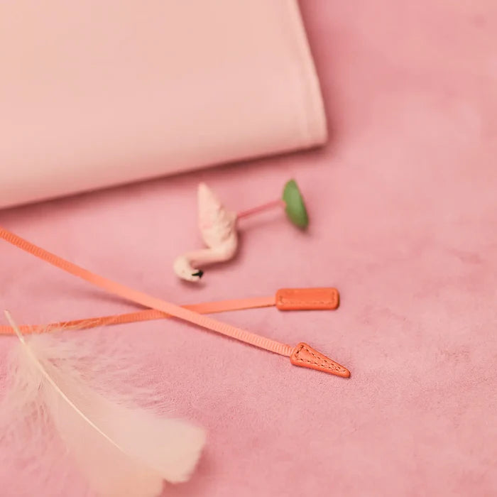 Hobonichi 2026 A6 Planner Cover: Colors - Airy Flamingo, close-up view.