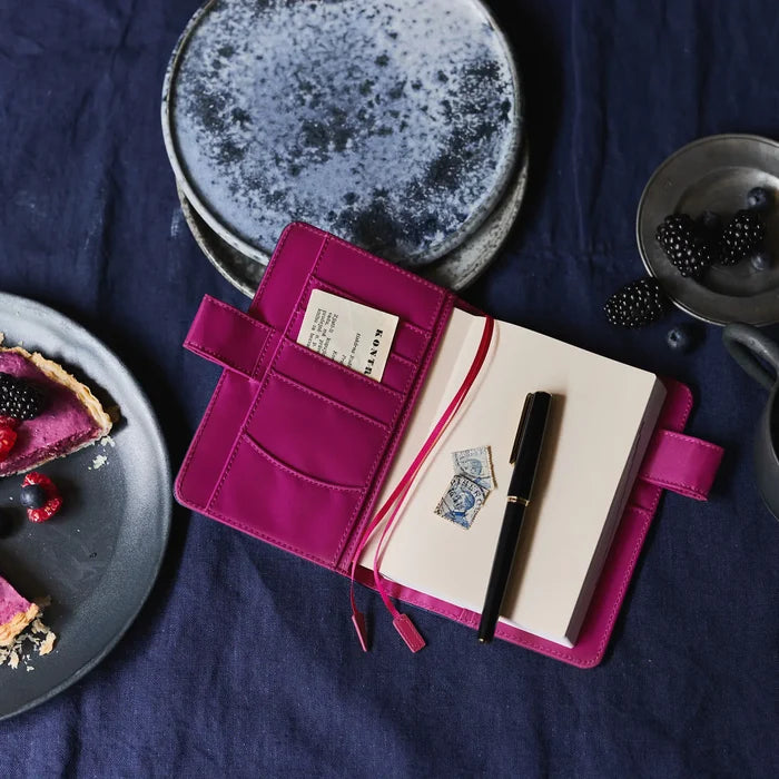 Hobonichi 2026 A6 Planner Cover: Colors - Mystic Berry, shown in full.