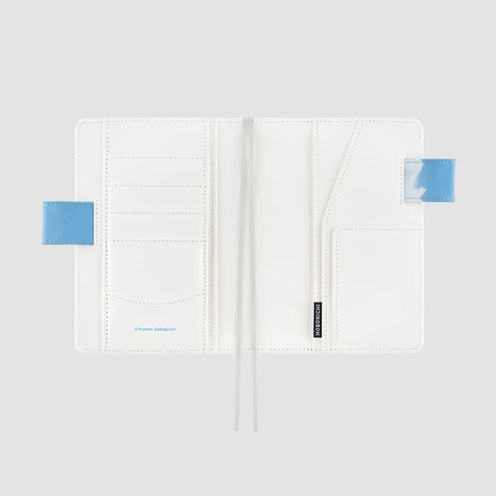 Hobonichi 2026 A6 Planner Cover: Kyohei Sakaguchi - Field Sky, front view.