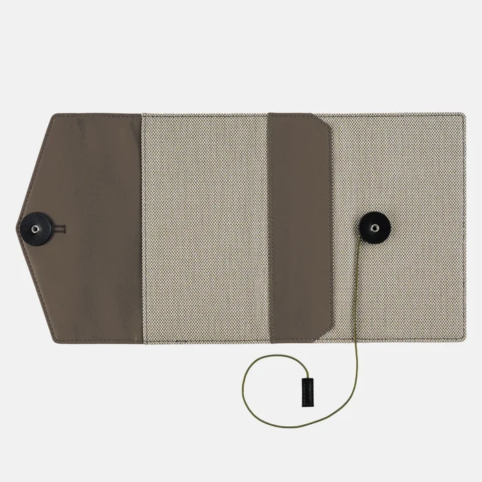 Hobonichi 2026 A6 Planner Cover: Letter, shown from another angle.
