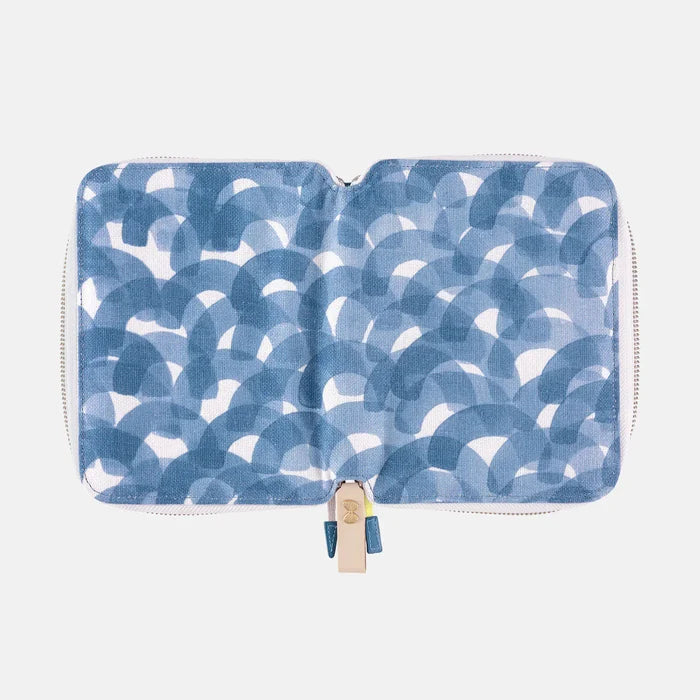 Hobonichi 2026 A6 Planner Cover: minä perhonen - aalto, shown from another angle.