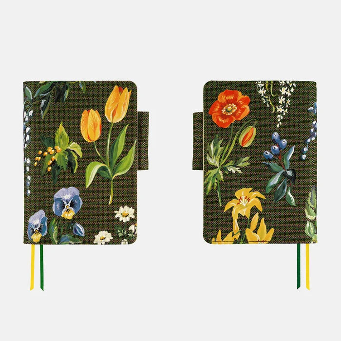 Hobonichi 2026 A6 Planner Cover: Tolight - Garden of Botany, shown from the front.
