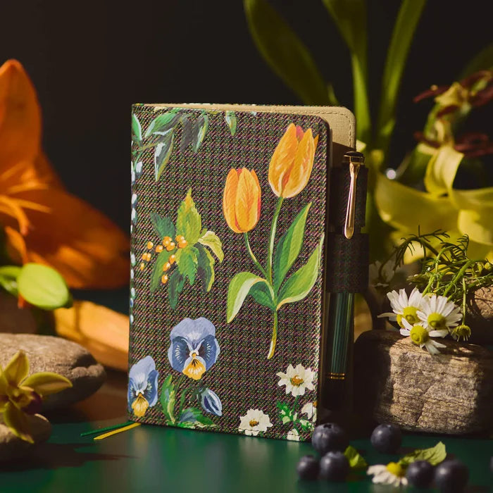 Hobonichi 2026 A6 Planner Cover: Tolight - Garden of Botany, detail view of the design.