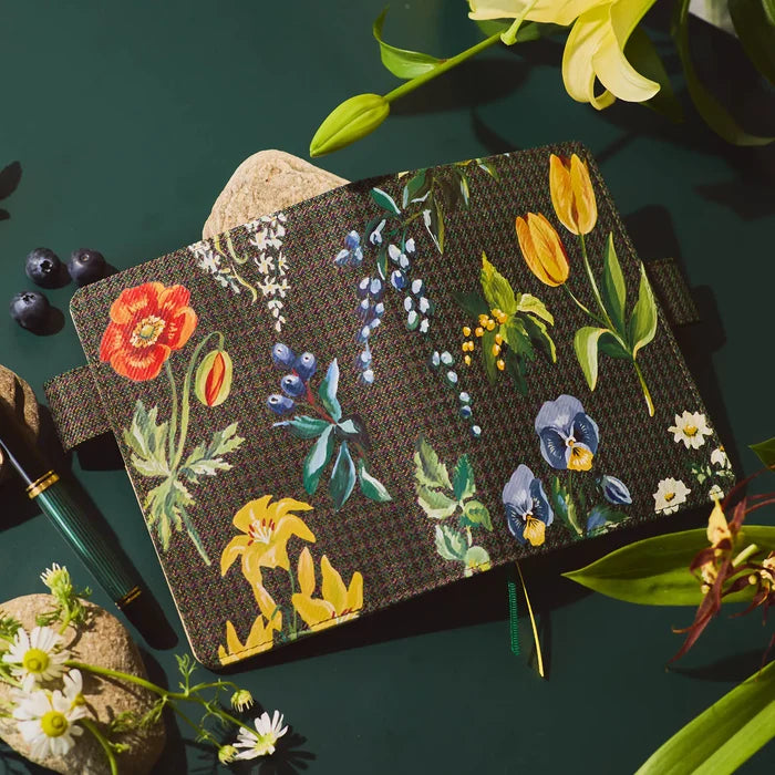 Hobonichi 2026 A6 Planner Cover: Tolight - Garden of Botany, shown in full.