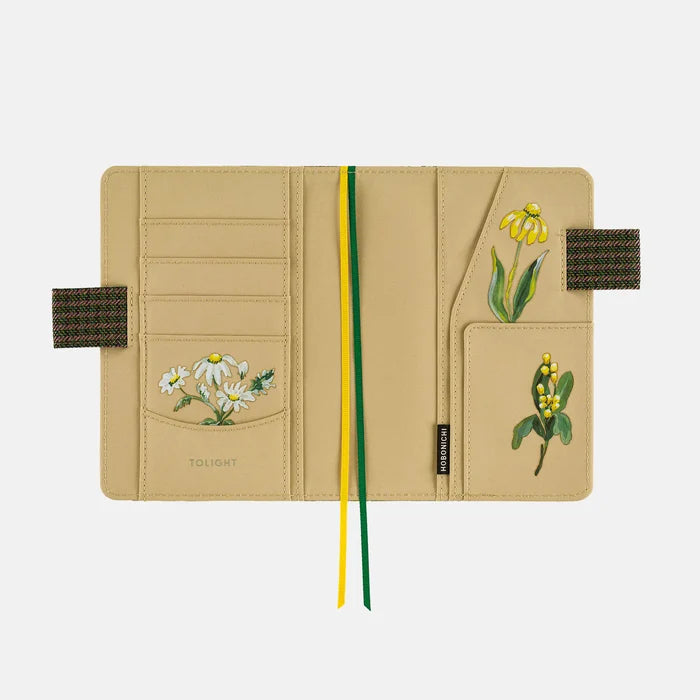 Hobonichi 2026 A6 Planner Cover: Tolight - Garden of Botany, shown with its details.