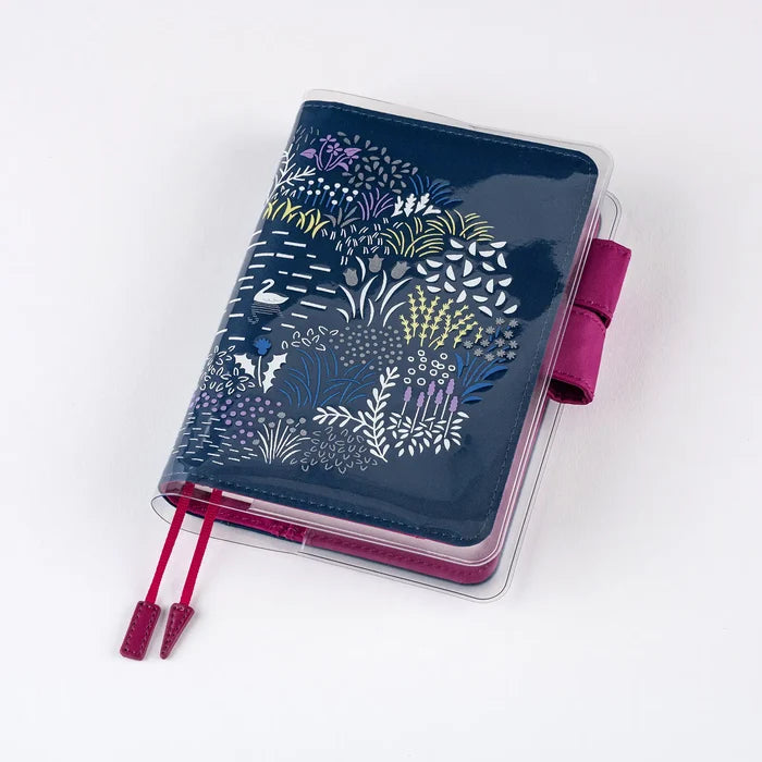 Hobonichi 2026 A6 Planner Cover: Yuri Sanae - Cover on Cover for A6 Size (Forest Lake), shown from the front.
