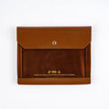 Hobonichi 2026 Accessories: Alettone - Document Case for A6 Size (Brown), shown from the front.