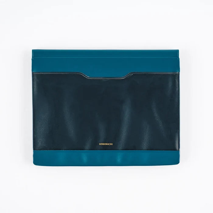 Hobonichi 2026 Accessories: Alettone - Document Case for A6 Size (Navy), detail view of the design.