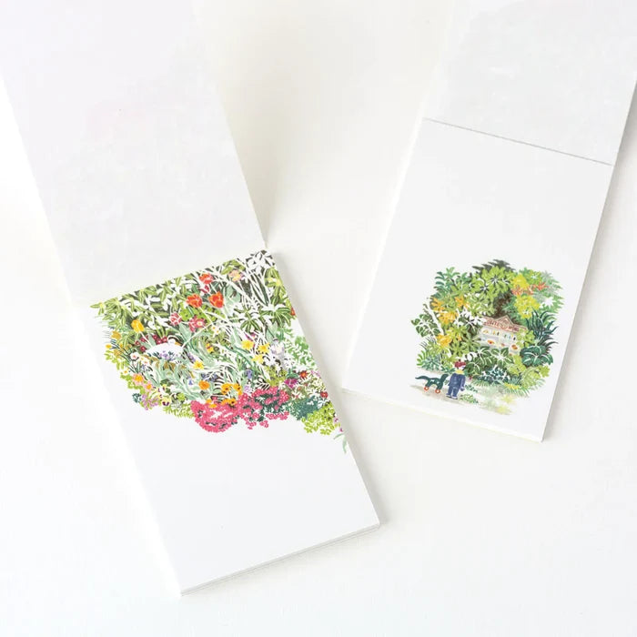 Hobonichi 2026 Accessories: iyo okumi - Brief Message Memos - Some Days Ago (2 Book Set), shown from another angle.