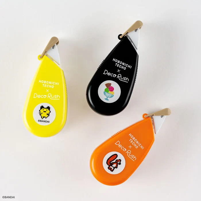 Hobonichi 2026 Accessories: Plus x Hobonichi Deco Rush - Squirrel Squadron by 100%ORANGE, close-up view.