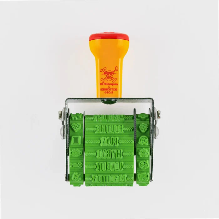 Hobonichi 2026 Accessories: Sanby Rotating Stamp for the Techo (One Piece), shown from another angle.