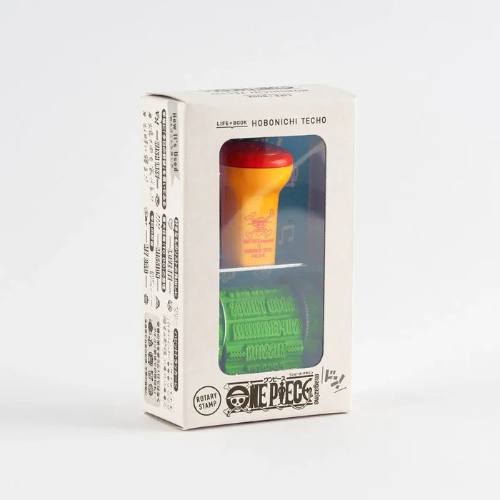 Hobonichi 2026 Accessories: Sanby Rotating Stamp for the Techo (One Piece), shown with its details.