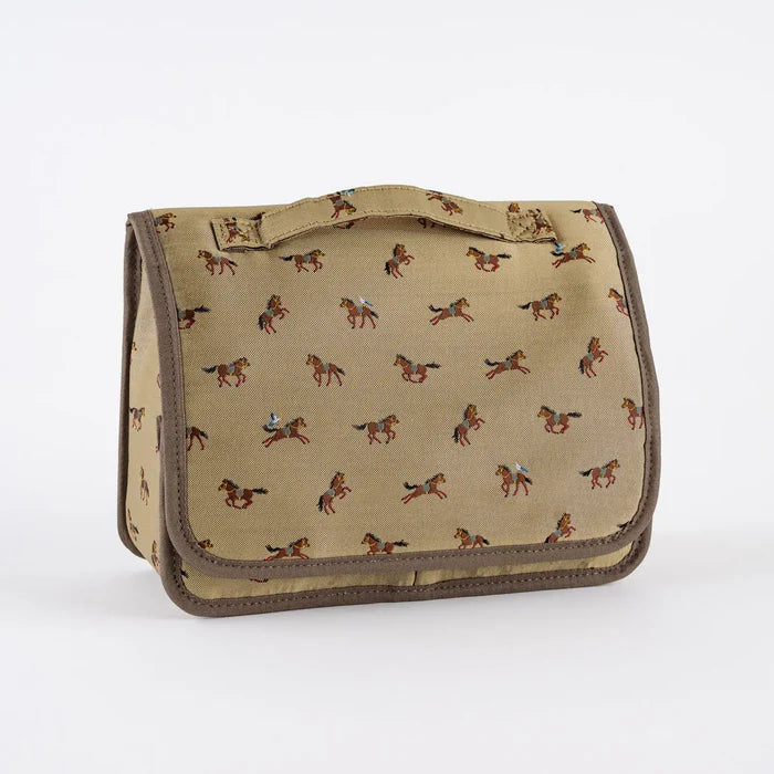 Hobonichi 2026 Accessories: Stappo (Bow & Tie - Galloping Horses), shown from the front.