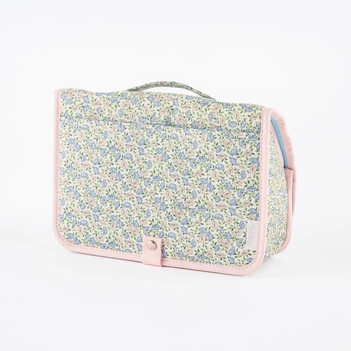 Hobonichi 2026 Accessories: Stappo (Liberty Fabrics - Sasha Kiora), shown from another angle.