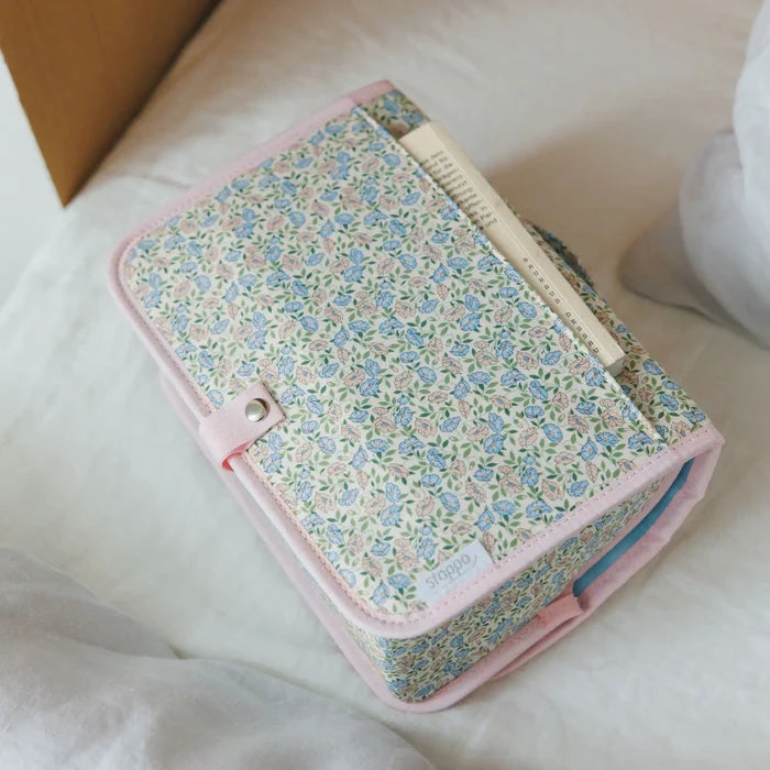 Hobonichi 2026 Accessories: Stappo (Liberty Fabrics - Sasha Kiora), close-up view.