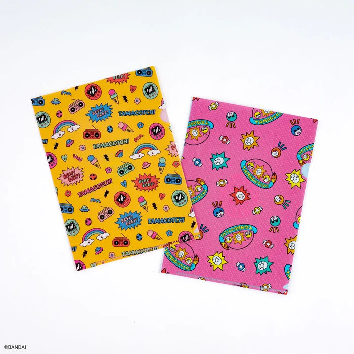 Hobonichi 2026 Accessories: Tamagotchi - Hobonichi Folder Set of 2 for A5 Size (Tamagotchi), shown from the front.