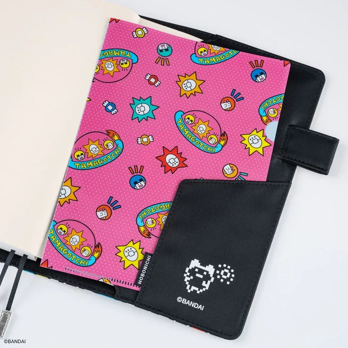 Hobonichi 2026 Accessories: Tamagotchi - Hobonichi Folder Set of 2 for A5 Size (Tamagotchi), detail view of the design.