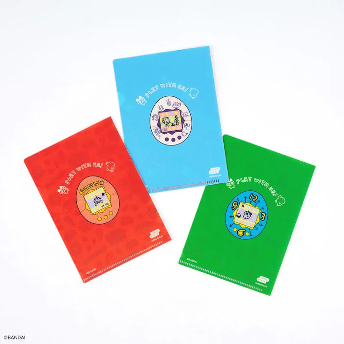 Hobonichi 2026 Accessories: Tamagotchi - Hobonichi Folder Set of 3 for A6 Size (Tamagotchi), shown from another angle.