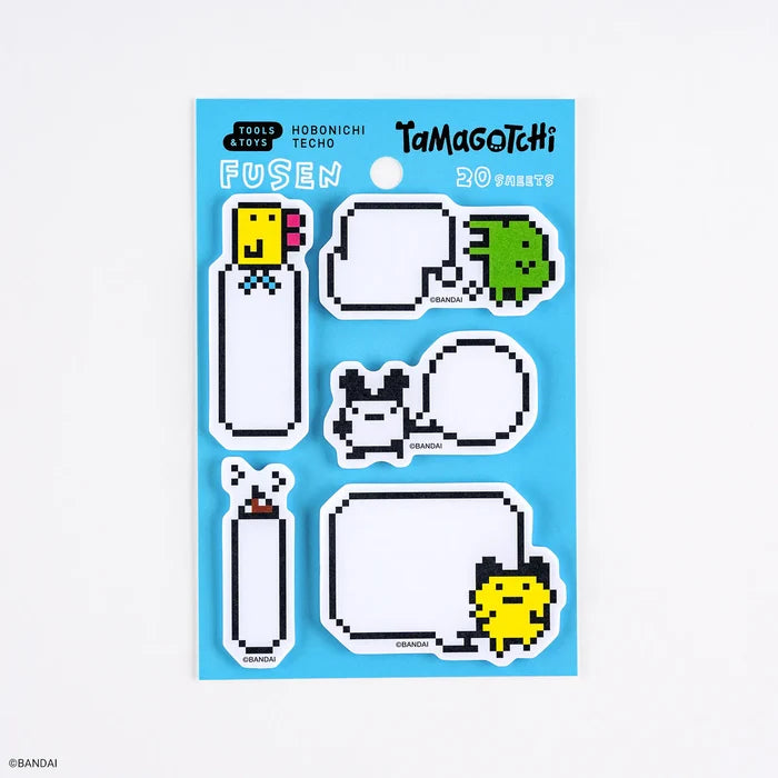 Hobonichi 2026 Accessories: Tamagotchi - Sticky Notes, shown from the front.
