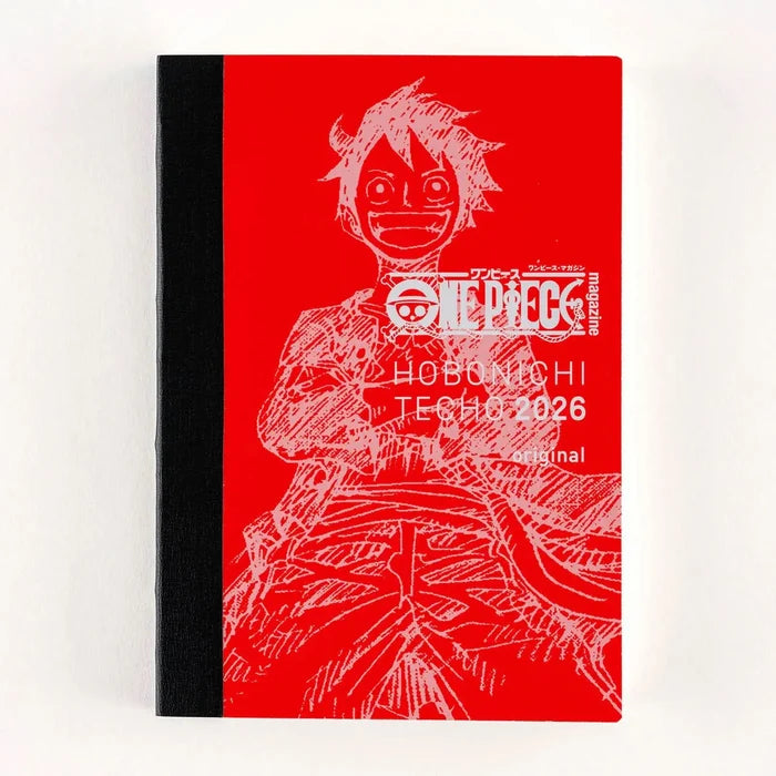 Hobonichi 2026 Japanese Original Book - One Piece Edition – A6/Jan Start/Mon Start, shown from the front.