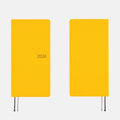 Hobonichi 2026 Weeks: Colors - Full Moon Yellow, shown from the front.