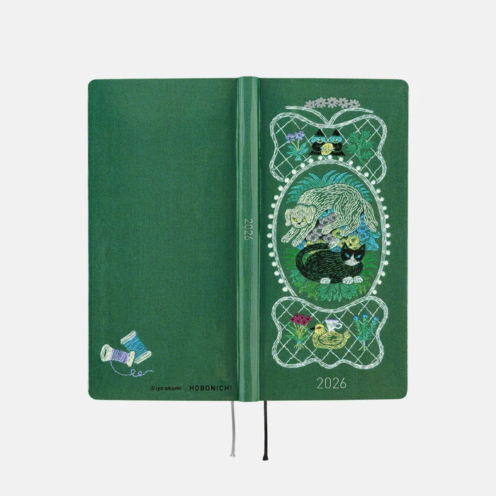 Hobonichi 2026 Weeks: iyo okumi - A Story About Me, shown from another angle.
