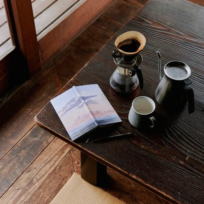 Hobonichi 2026 Weeks: Kyohei Sakaguchi - En Route to Kumamoto Port at Dawn, close-up view.