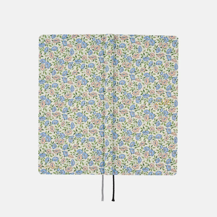 Hobonichi 2026 Weeks: Liberty Fabrics - Sasha Kiora, shown from another angle.