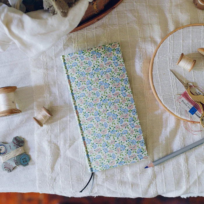 Hobonichi 2026 Weeks: Liberty Fabrics - Sasha Kiora, detail view of the design.