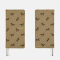 Hobonichi 2026 Weeks Mega: Bow & Tie - Galloping Horses, shown from the front.