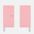 Hobonichi 2026 Weeks Mega: Colors - Strawberry Milk, shown from the front.