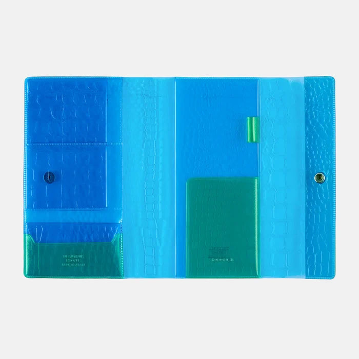 Hobonichi 2026 Weeks Planner Cover: beautiful people - Nothing to Hide (Blue), shown with its details.