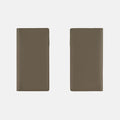Hobonichi 2026 Weeks Planner Cover: Leather - Taut (Gray & Light Blue), shown from the front.