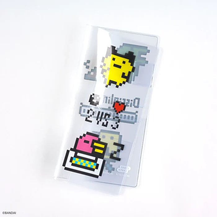 Hobonichi 2026 Weeks Planner Cover: Tamagotchi - Clear Cover for Weeks (Carefree Tamagotchi), shown from another angle.