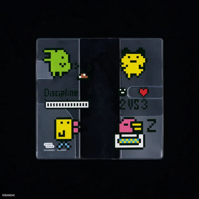 Hobonichi 2026 Weeks Planner Cover: Tamagotchi - Clear Cover for Weeks (Carefree Tamagotchi), detail view of the design.