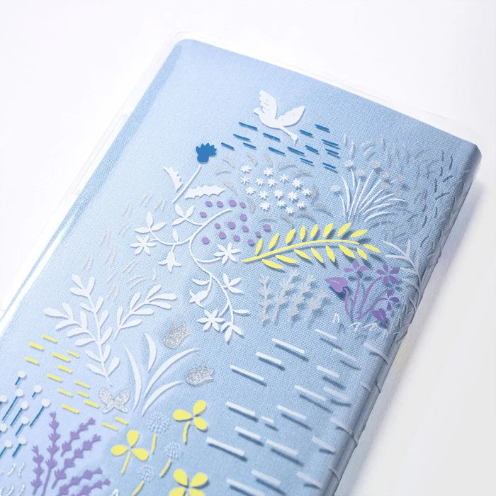 Hobonichi 2026 Weeks Planner Cover: Yuri Sanae - Clear Cover for Weeks (Forest Lake), shown in full.