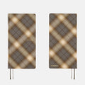 Hobonichi 2026 Weeks: Shirt Fabric - Foggy Plaid, shown from the front.