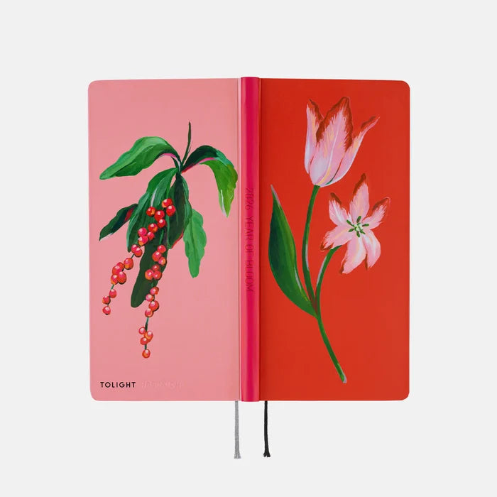 Hobonichi 2026 Weeks: Tolight - A Bright Year, shown from another angle.