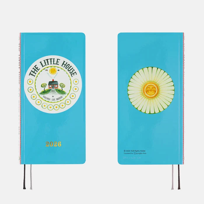 Hobonichi 2026 Weeks: Virginia Lee Burton - The Little House, shown from the front.
