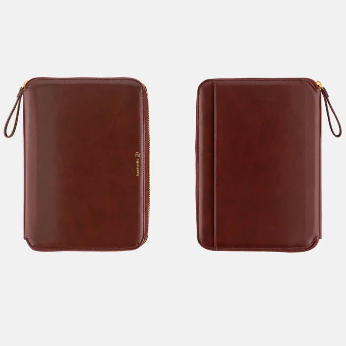 Hobonichi 2026 A5 Cousin Cover: Single Color - Amarone, shown from the front.