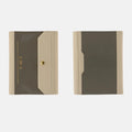 Hobonichi 2026 A6 Planner Cover: Alettone - Gray, shown from the front.