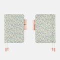 Hobonichi 2026 A6 Planner Cover: Liberty Fabrics - Sasha Kiora, shown from the front.