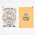 Hobonichi 2026 Accessories: iyo okumi - Hobonichi Pencil Board for A5 Size (Happy Tea Time - Taste Good), shown from the front.