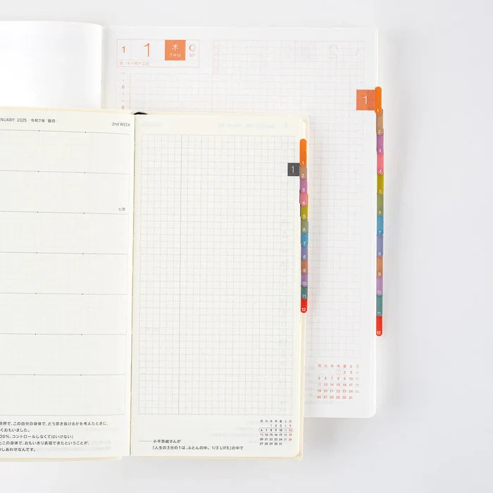 Hobonichi 2026 Accessories: TSUKI no IRO - Index Stickers, shown with its details.