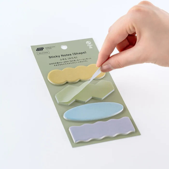 Hobonichi 2026 Accessories: TSUKI no IRO - Sticky Notes (Guide), front view.