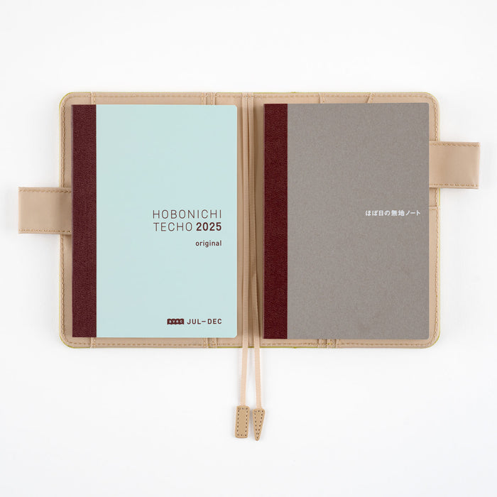 Hobonichi Blank Notebook – A6 and A5, close-up view.